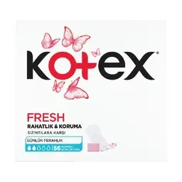 Kotex Parfümsüz Hijyenik Günlük Ped 56'lı