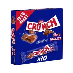 Nestle Crunch Pirinç Patlaklı Sütlü Çikolata 10x31,5 G