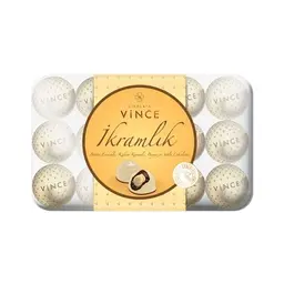 Vince Beyaz Bütün Fındıklı Kutu Çikolata 370 G