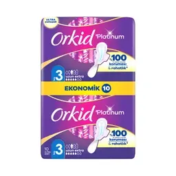Orkid Platinum Ekstra Uzun Hijyenik Ped 10'lu