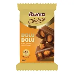 Ülker Bütün Bademli Çikolata 80 G